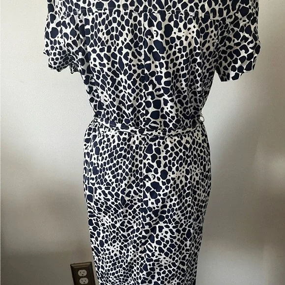 Charter Club Animal Print Dress with Pockets - Picture 5 of 7